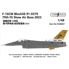 1/48 USAF F-16C Block 50 79th FS Shaw Air Base 2023 Decal