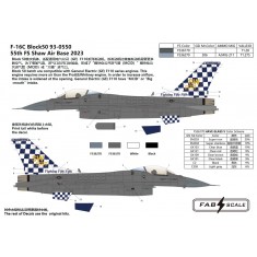 1/48 USAF F-16C Block 50 55th FS Shaw Air Base 2023 Decal