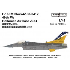 1/48 USAF F-16CM Block 42 49th FW Holloman Air Base 2023 Decal