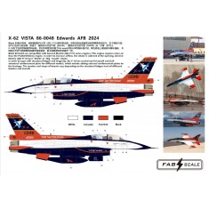 1/48 X-62 VISTA 86-0048 Edwards AFB 2024 Decal