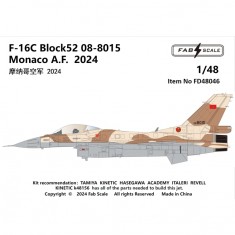 1/48 Monaco Air Force F-16C Block 52 08-8015 2024 Decal