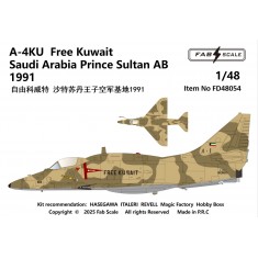 1/48 A-4KU Free Kuwait Prince Sultan AB Saudi Arabia 1991 Decal