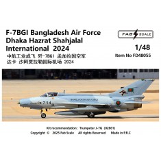 1/48 Bangladesh Air Force F-7BGI Dhaka Hazrat Shahjalal International 2024 Decal