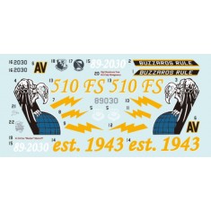 1/48 F-16C Block 40 89-2030 510th FS Aviano AB Italy 2025 Decal & PE parts