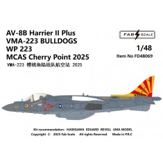 1/48 AV-8B Harrier II Plus Decal - VMA-223 Bulldogs WP223 MCAS Cherry Point 2025