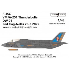 1/48 F-35C Lightning II Decal - VMFA-251 Thunderbolts 2025