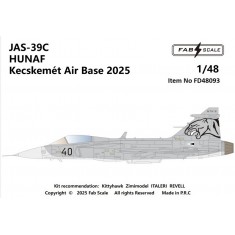 1/48 JAS 39C Gripen Decal - HUNAF Kecskemet Air Base 2025