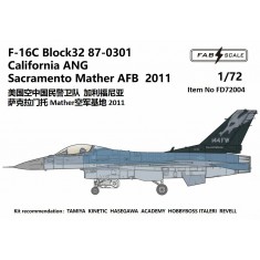 1/72 F-16C Fighting Falcon California ANG Sacramento Mather AFB 2011 Decal
