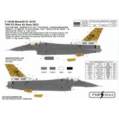 1/72 USAF F-16C Block 50 79th FS Shaw Air Base 2023 Decal