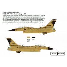 1/72 USAF Golden Viper F-16C Block 30/F-16A Block 10 185th FW 1996/2022 Decal
