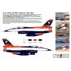 1/72 X-62 VISTA 86-0048 Edwards AFB 2024 Decal