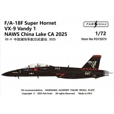 1/72 F/A-18F Super Hornet Decal - VX-9 Vandy 1 NAWS China Lake CA 2025