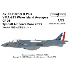 1/72 AV-8B+ Harrier II Decal - VMA-211 2013
