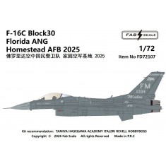 1/72 F-16C Block 30 Florida ANG Homestead AFB 2025 Decal