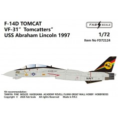 1/72 F-14D Tomcat Decal - VF-31 USS Abraham Lincoln 1997