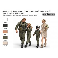 1/48 US Navy Pilot Homecoming - Family Reunion (4 Figures)