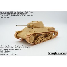 1/35 Italian Carro Armato P40 Heavy Tank Tracks for Italeri Kit