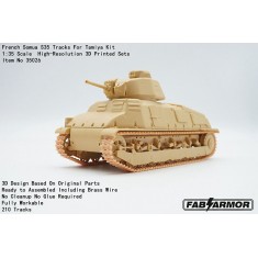 1/35 French Somua S35 Tank Tracks for Tamiya Kit