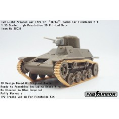 1/35 IJA Type 97 Te-Ke Light Armoured Car Tracks for FineMolds Kit