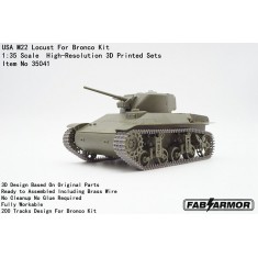 1/35 US M22 Locust Tank Tracks for Bronco Kit