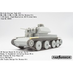 1/35 British Cruiser Tank A13 Mk.I/Mk.II/Mk.III/Mk.IVA Tracks for Bronco Kit