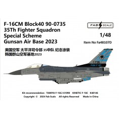 1/48 USAF 35th FS F-16C Fighting Falcon Special Scheme Gunsan AB 2023 Decal