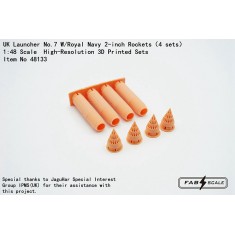 1/48 British Launcher No.7 w/ Royal Navy 2-Inch Rockets (4pcs)