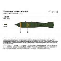 1/48 Mirage III/V RPK10 Drop Tanks and Multi-Pylons w/ SAMP25F 250kg Bombs (2pcs)
