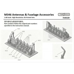 1/48 M-346 Antennas and Fuselage Accessories for Kinetic Kit