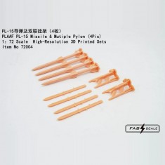 1/72 PLAAF PL-15 Missile and Multiple Pylons (4pcs)