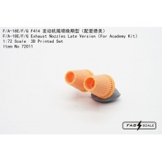 1/72 F/A-18E/F/G Super Hornet Exhaust Nozzles Late Version for Academy Kit