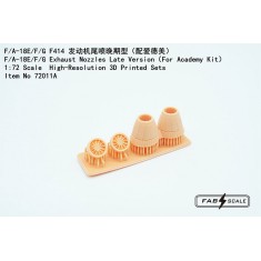 1/72 F/A-18E/F/G Super Hornet Exhaust Nozzles Late Version for Academy Kit