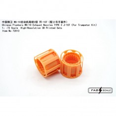 1/72 Chinese Flankers WS-10 Exhaust Nozzles Type 3 J-15T for Trumpeter Kit