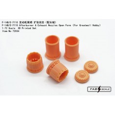 1/72 F-14B/D Tomcat F110 Afterburner and Exhaust Nozzles Open for Great Wall Hobby Kit