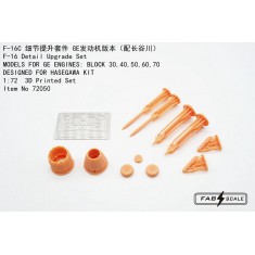 1/72 F-16C Fighting Falcon GE Engine Detail Upgrade Set for Hasegawa Kit