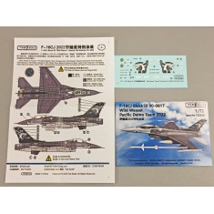 1/72 F-16CJ Fighting Falcon Wild Weasel Pacific Demo Team 2022 Tail Scheme Decal