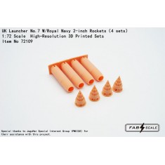 1/72 British Launcher No.7 w/ Royal Navy 2-Inch Rockets (4pcs)