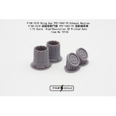 1/72 F-CK-1C/D Ching Kuo TFE-1042-70 Exhaust Nozzles for Unicorn Kit