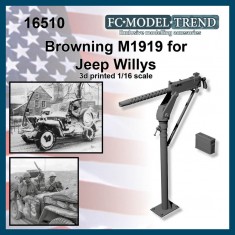 1/16 Jeep Willys Browning M1919