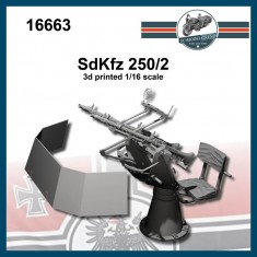 1/16 Sdkfz 250/4 AA Zwillingssockel 36