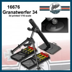 1/16 German Mortar Granatwerfer GW34