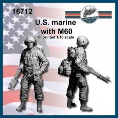 1/16 US Soldiers with M60MG (2 figures)