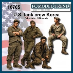 1/16 Korean War U.S. Tank Crews (4 figures)