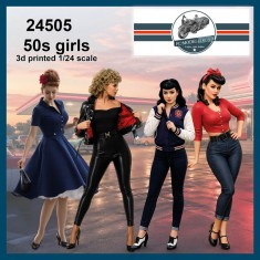 1/24 1950s Rocker Girls
