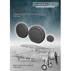 1/32 Gloster Gladiator Weighted Wheels for ICM Kit