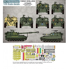 Decals for 1/35 M108 and M109 in Spain