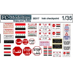 1/35 Checkpoint Warning Signs set for US Troops in Iraq