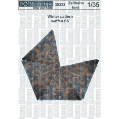 1/35 Zeltbahn Tent for Waffen SS 4 Person (winter pattern) 