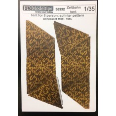 1/35 Zeltbahn Tent for Wehrmacht 8 Person 1931-1945 (splinter pattern)