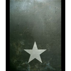 Grunge Self-adhesive Base - White star (190 x 130mm)